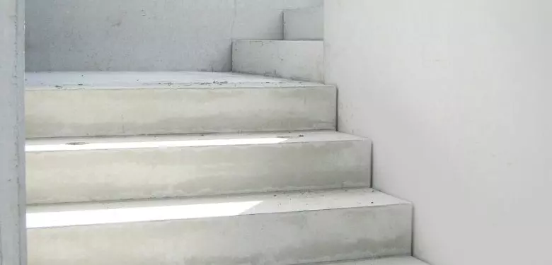 Fertigtreppe aus Beton.