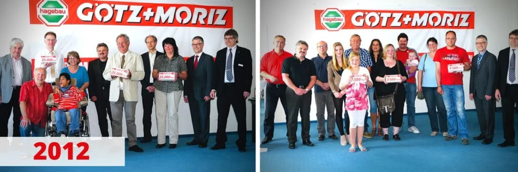 Preisverleihung der Götz+Moriz Hilft! Aktion, mit der Soziale Einrichtungen unterstützt werden von 2012.