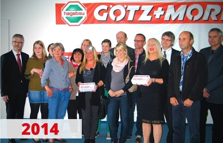 Preisverleihung der Götz+Moriz Hilft! Aktion, mit der Soziale Einrichtungen unterstützt werden von 2014.