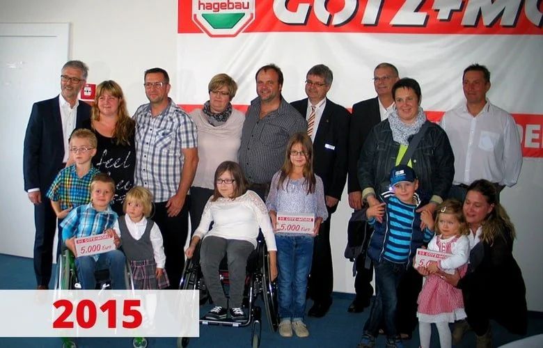 Preisverleihung der Götz+Moriz Hilft! Aktion, mit der Soziale Einrichtungen unterstützt werden von 2015.