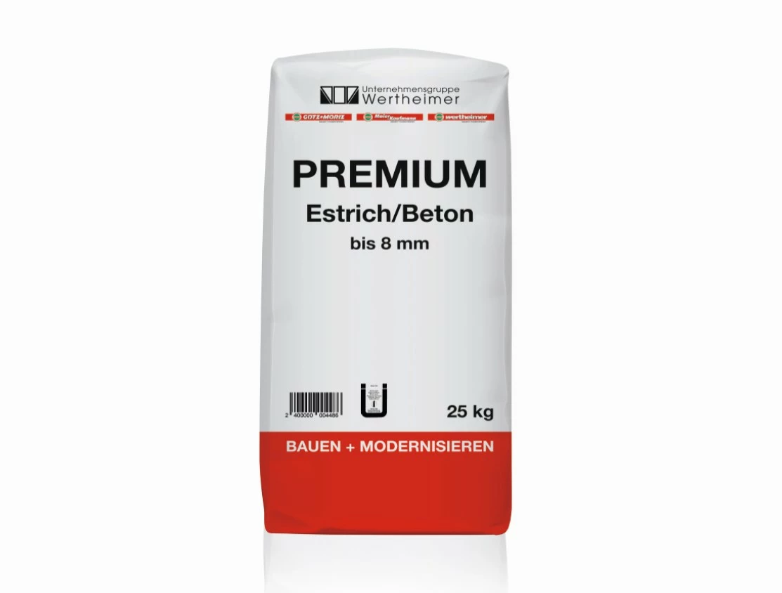 Ein Sack premium Estrich-Beton.