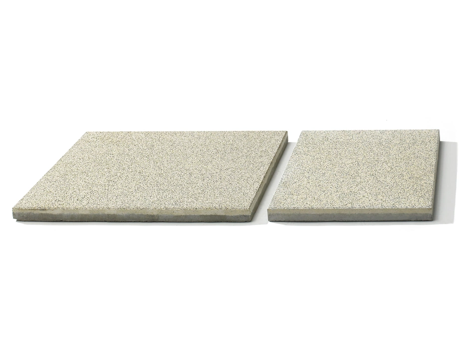 Zwei Terrassenplatten in Anthrazit
